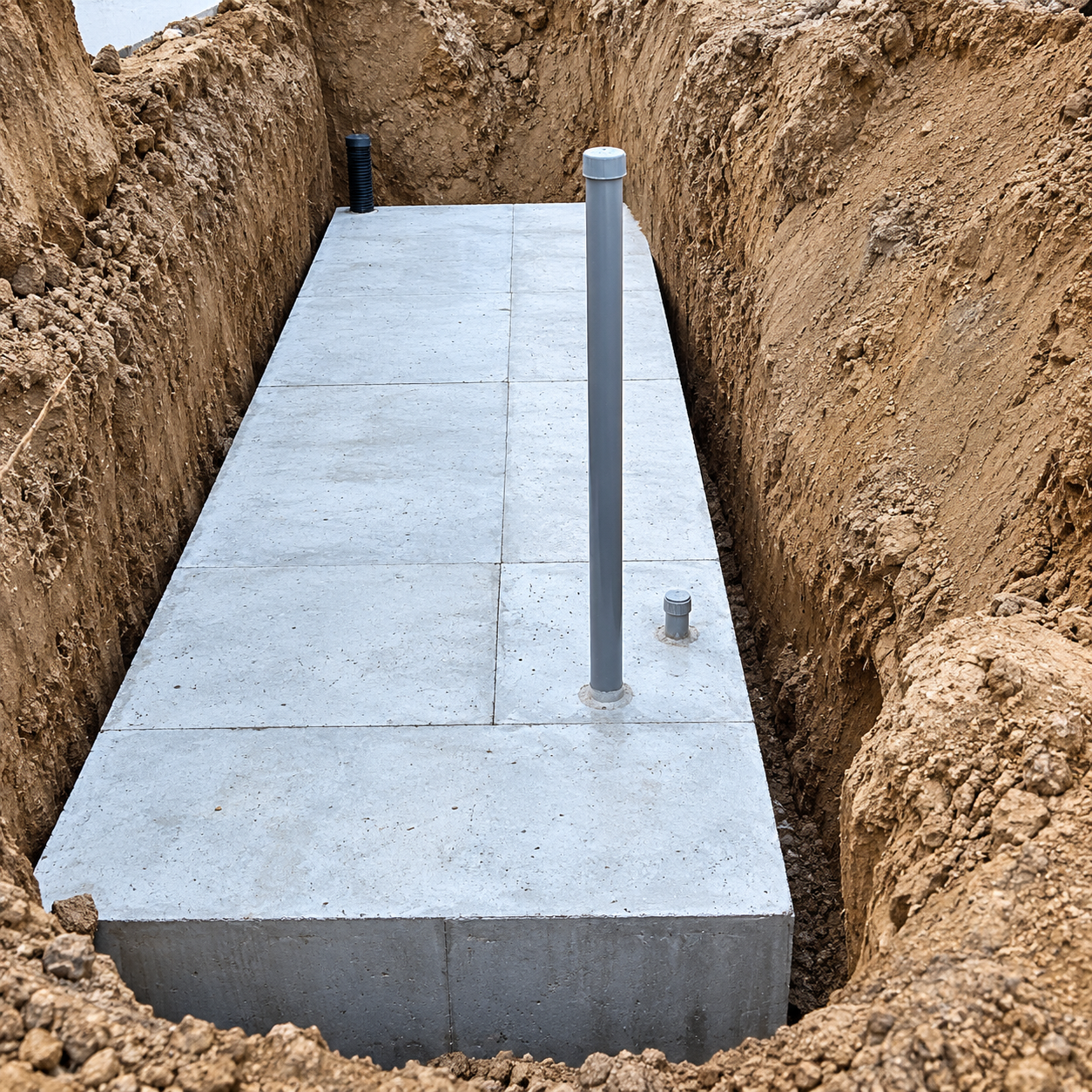 Module wrapped in Geotextile